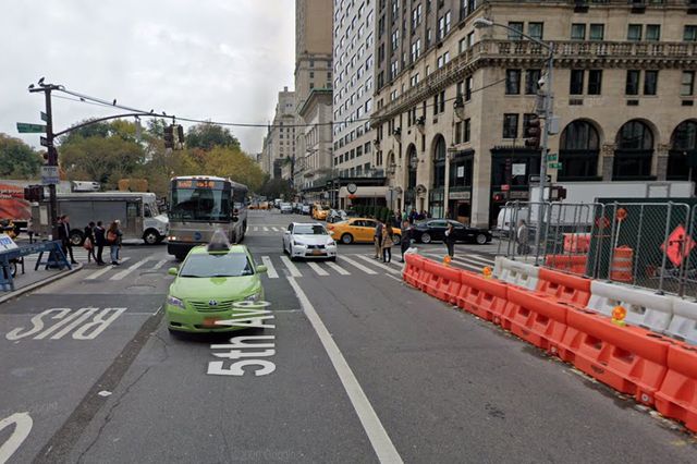 A Google Maps image of Fifth Avenue at East 59th Street in Manhattan in November 2017.